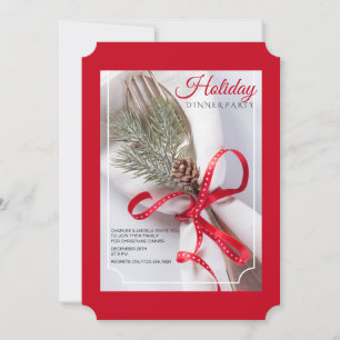 Weihnachtsessen Party Einladung