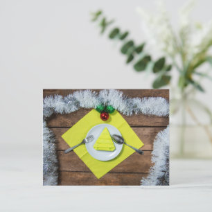 Weihnachtsessen Postkarte