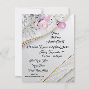 Weihnachtsessen und Stille Auktion Einladung