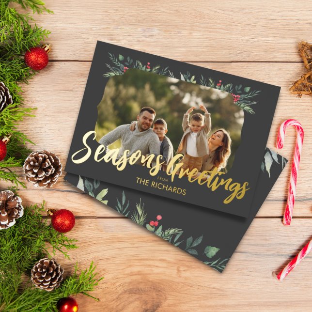 Weihnachtsessen zum Thema Botanisches Foliage - Pa Folieneinladung (Von Creator hochgeladen)