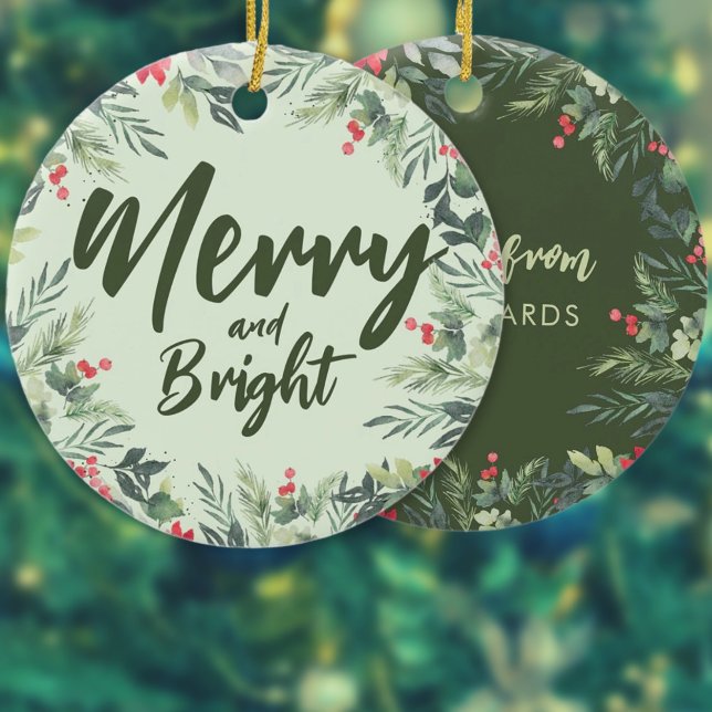 Weihnachtsessen zum Thema Botanisches Foliage - Pa Keramik Ornament (Von Creator hochgeladen)