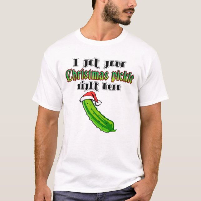 Weihnachtsessiggurke T-Shirt (Vorderseite)