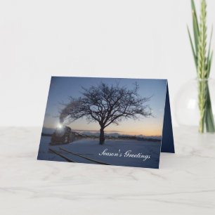 Weihnachtsfahrkarte Feiertagskarte