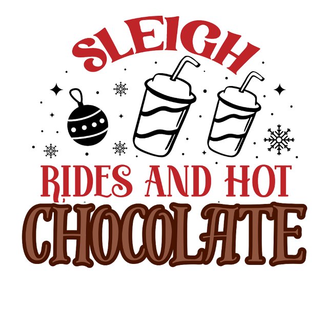 Weihnachtsfahrten und heiße Schokolade Ornament Karte (Von Creator hochgeladen)