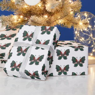 Weihnachtsfalter Geschenkpapier