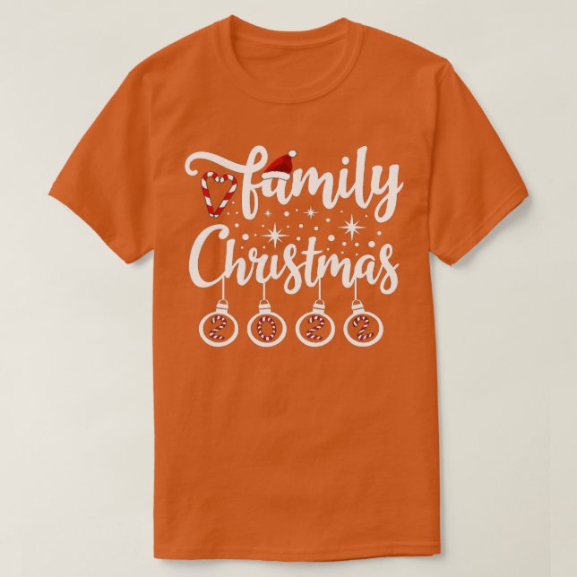 Weihnachtsfamilie 2022 Niedlich Weihnachten 2022 T-Shirt (Design vorne)
