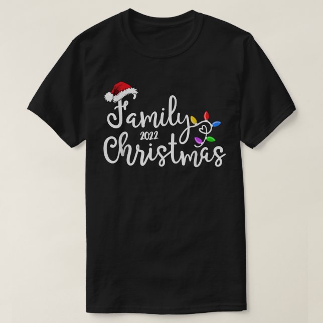 Weihnachtsfamilie 2022 Niedlich Weihnachten 2022 T T-Shirt (Design vorne)
