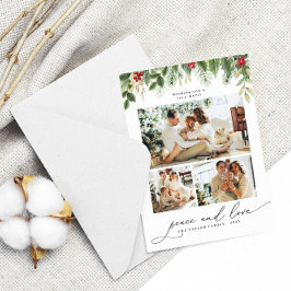 Weihnachtsfamilie 3Collage Foto Frame Holiday Card Einladung