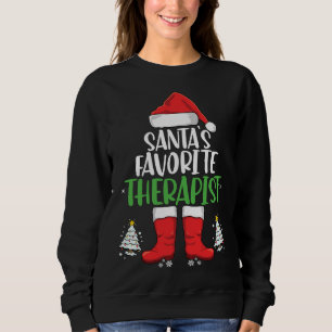 Weihnachtsfamilie des Weihnachtsmanns zum Essen de Sweatshirt