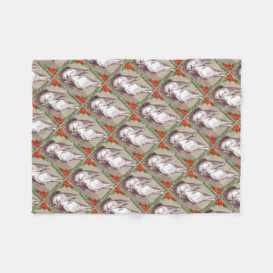 Weihnachtsfamilie Fleecedecke