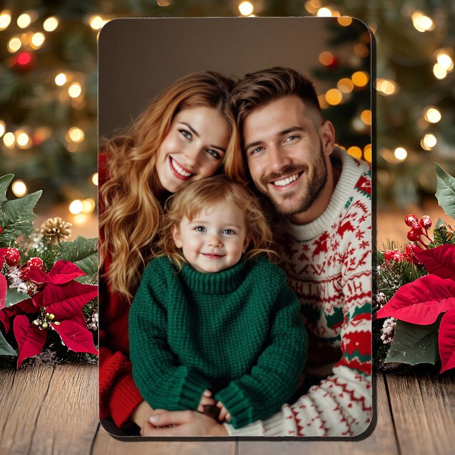 Weihnachtsfamilie Foto 4 x 6 Die Drei von uns Magnet (Von Creator hochgeladen)