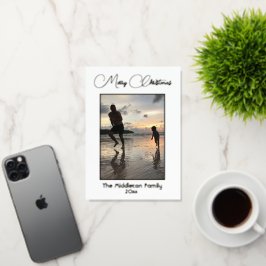 Weihnachtsfamilie Foto Gold Elegant Merry