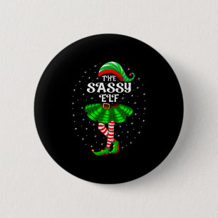 Weihnachtsfamilie passende Frauen Mädchen Mutter D Button