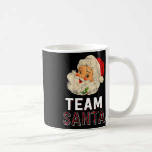 Weihnachtsfamilie passende Pyjama-Shirts Team Sant Kaffeetasse