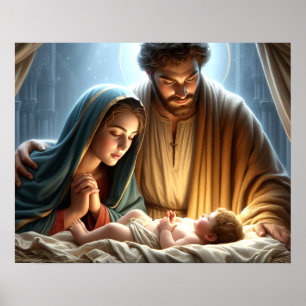 Weihnachtsfamilie Poster