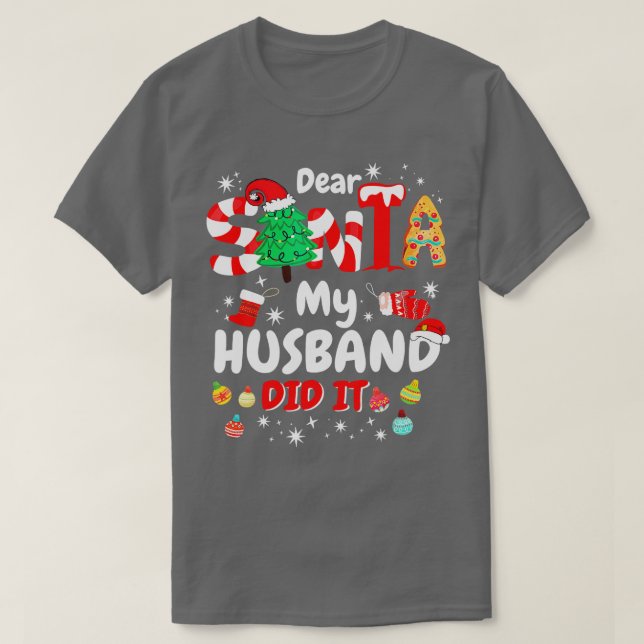 Weihnachtsfamilie Sehr geehrter Herr Weihnachtsman T-Shirt (Design vorne)
