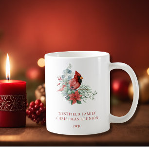 Weihnachtsfamilie Wiedersehen Red Kardinal Kaffeetasse