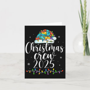 Weihnachtsfamilien Crew 2025 Matching Xmas Männer Karte