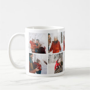 Weihnachtsfamilien Erinnerungen FotoCollage Tasse