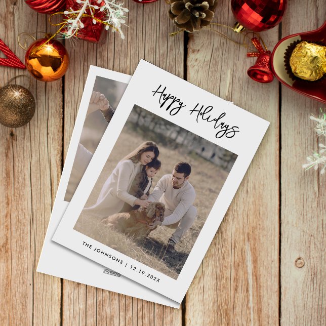 Weihnachtsfamilien-Fotos-Weihnachtskarte Feiertagskarte (Von Creator hochgeladen)