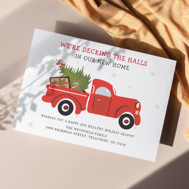 Weihnachtsfamilienbewegung Ankündigung (Decking The Halls Christmas Moving Announcement)