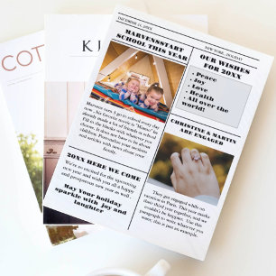 Weihnachtsfamilienzeitung + Jahr im Foto Einladung