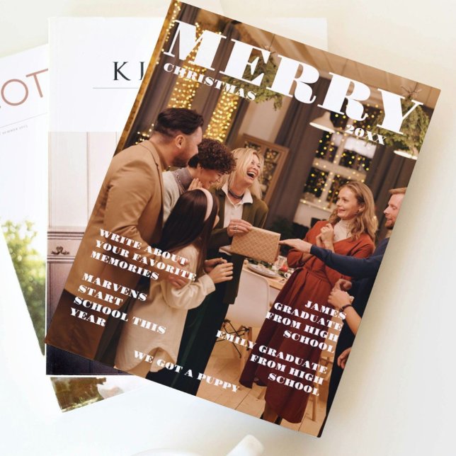 Weihnachtsfamilienzeitung + Jahr im Foto Einladung (Von Creator hochgeladen)