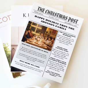 Weihnachtsfamilienzeitung + Jahr im Foto Einladung