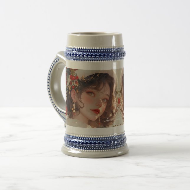 Weihnachtsfantasie: Romantische Tasse Stein (Vorderseite Links)