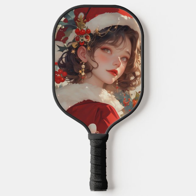 Weihnachtsfantasie : Romantisches Pickleball-Padde Pickleball Schläger (Vorderseite)