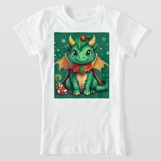 Weihnachtsfantasy Niedlich Dragon T - Shirt Design (Ablage )