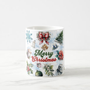 Weihnachtsfarbe Kaffeetasse