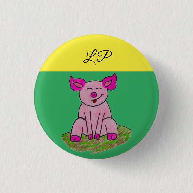 Weihnachtsfarbe LP A.K.A. Lil Piglet Button/ Button (Vorderseite)