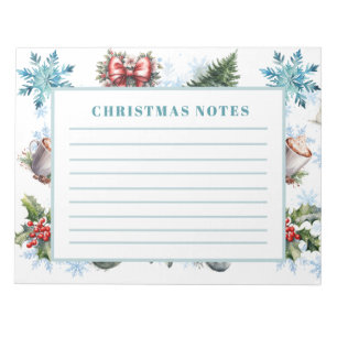 Weihnachtsfarbe Notizblock