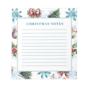 Weihnachtsfarbe Notizblock