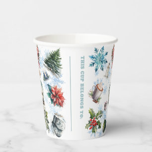 Weihnachtsfarbe Pappbecher