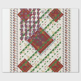 Weihnachtsfarben geschenkpapier