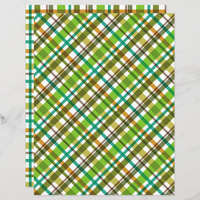 Weihnachtsfarben Kariert (Vorne/Hinten)