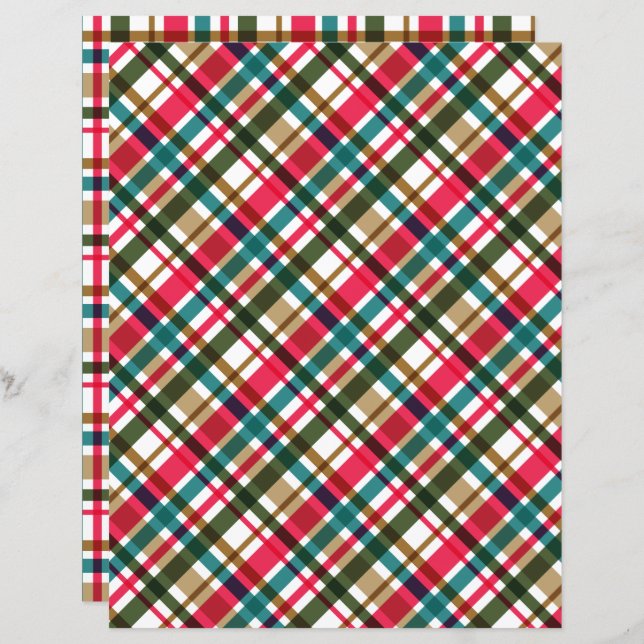 Weihnachtsfarben Kariert (Vorne/Hinten)