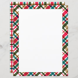 Weihnachtsfarben Kariert Blank