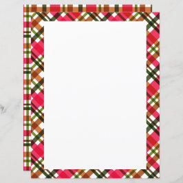 Weihnachtsfarben Kariert Blank