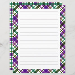 Weihnachtsfarben Karierte Linien