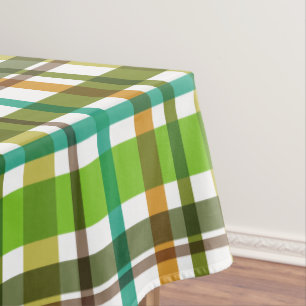 Weihnachtsfarben Karo  Tischdecke