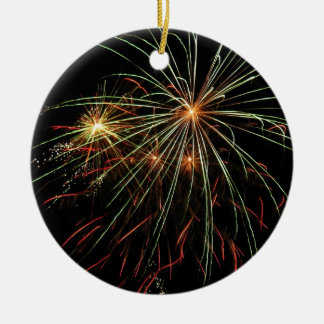 Weihnachtsfarben Keramik Ornament