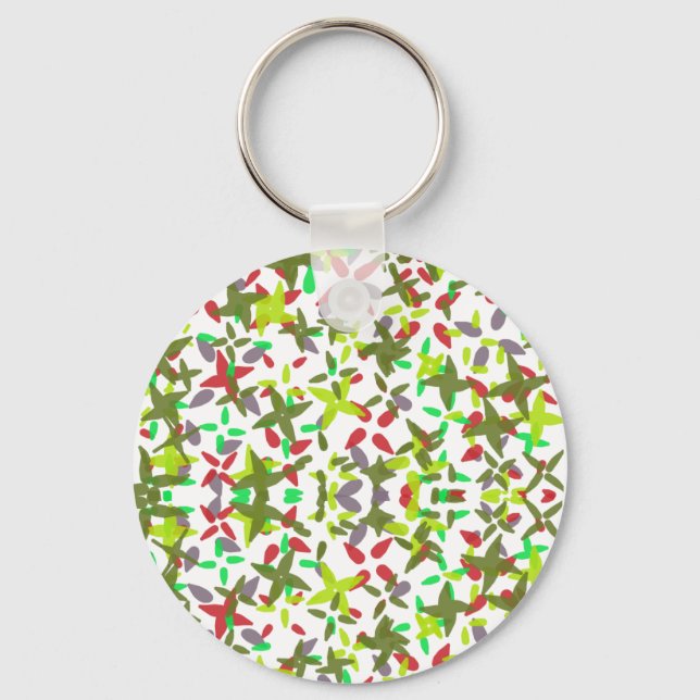 Weihnachtsfarben Schlüsselanhänger (Vorderseite)