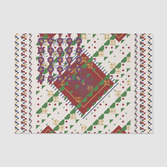 Weihnachtsfarben  seidenpapier (Vorderseite)