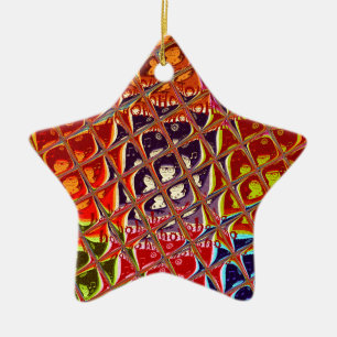 Weihnachtsfarben Snow Santa HoHoho Pop Ar Keramik Ornament