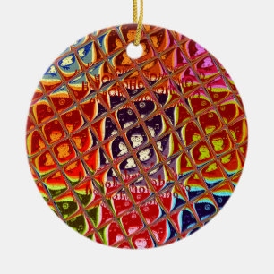 Weihnachtsfarben Snow Santa HoHoho Pop Ar Keramikornament