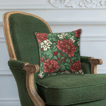 Weihnachtsfarben Vintage Floral Chintz