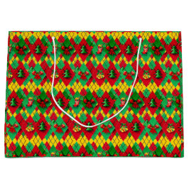 Weihnachtsfarben Weihnachten Große Geschenktüte